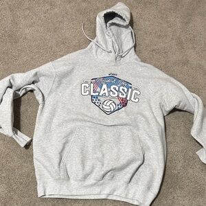 ASICS Light Gray Volleyball Classic Hoodie